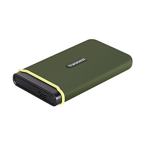 Transcend ESD380C - SSD - 4 To - externe (portable) - USB 3.2 Gen 2x2 - vert militaire