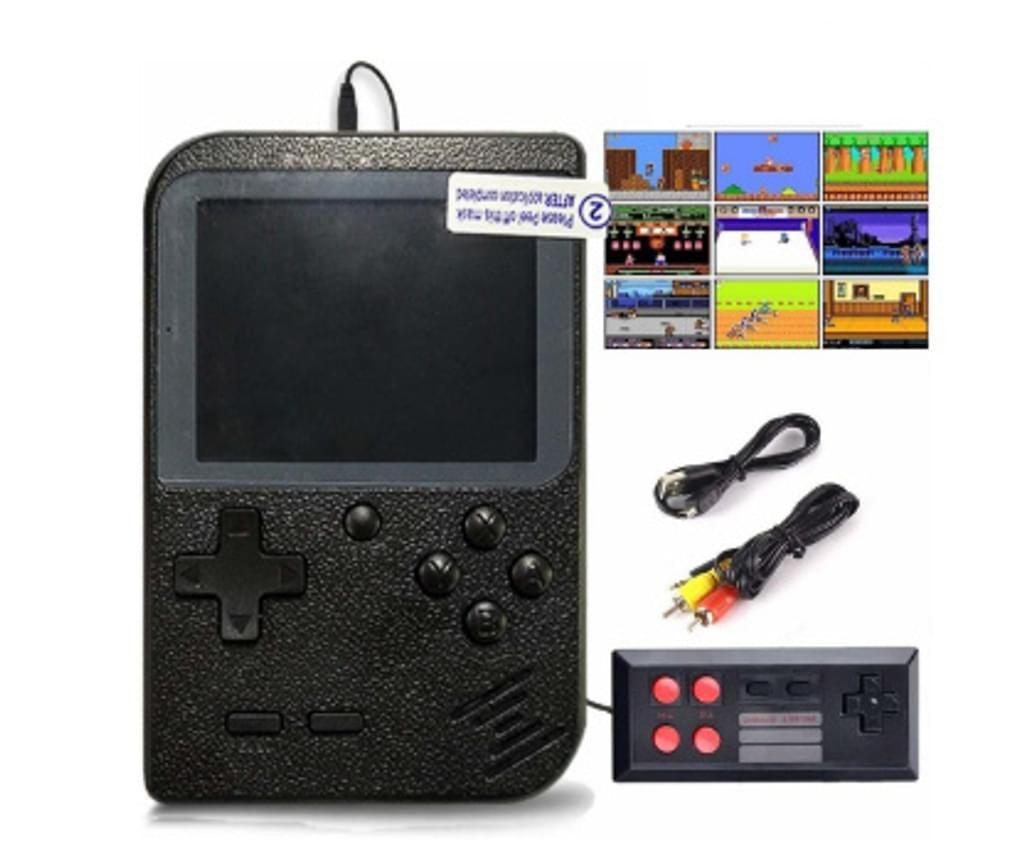blanc - Manette de jeu vidéo rétro avec 400 jeux intégrés, batterie de  1000mAh, 2 joueurs, double écran LCD de 3.0 pouces, pour Game Boy,  nouveauté