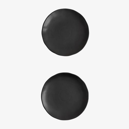Lot De 2 Assiettes Plates Belvere Noir