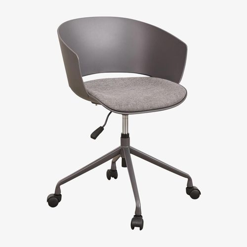 Chaise De Bureau Morgana Avec Roulettes Gris Anthracite