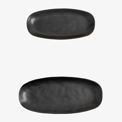 Lot De 2 Plateaux Belvere Noir