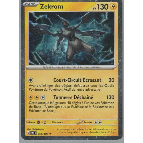 Carte Pokémon - Zekrom - 066/182 - Holo-Rare - Mosaique