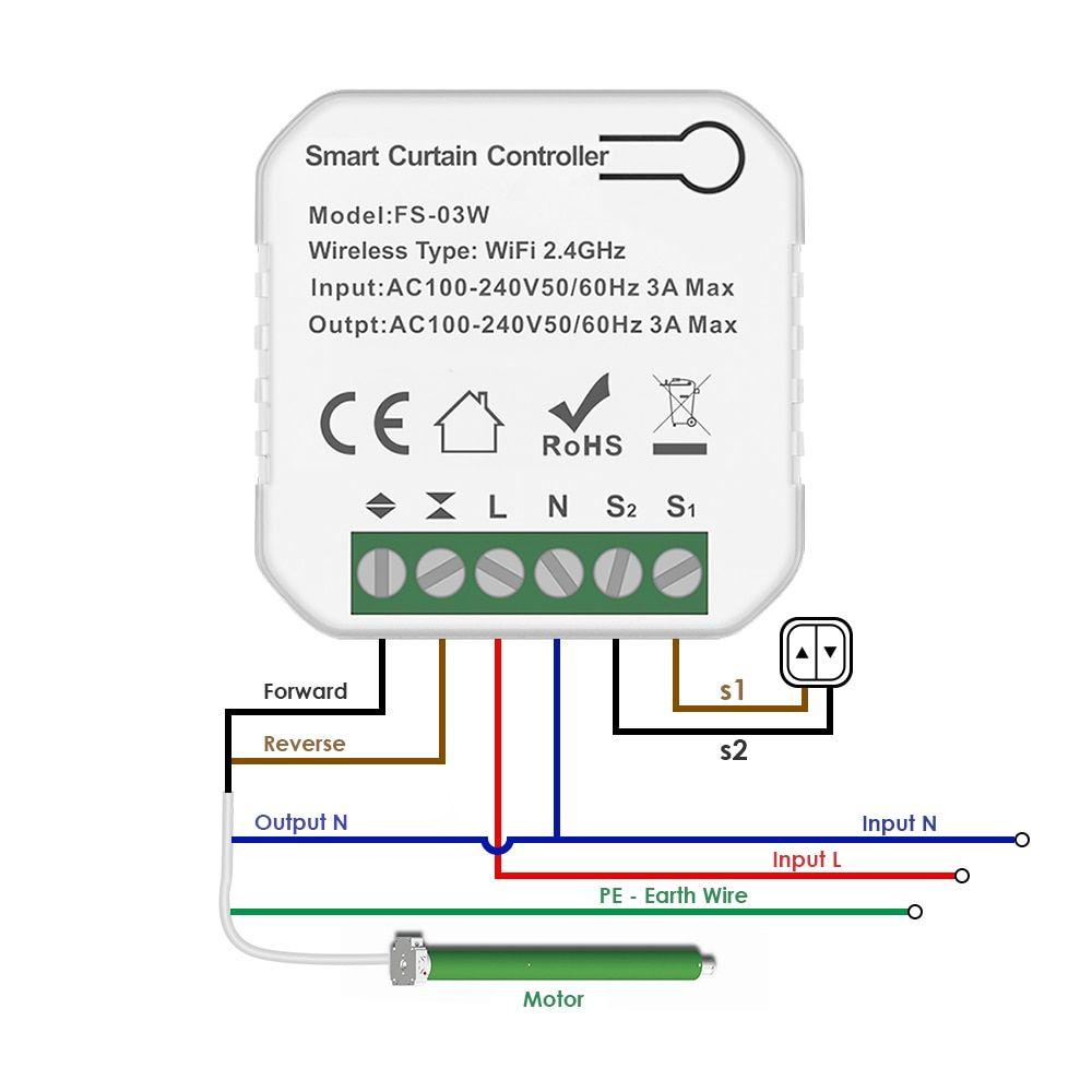 interrupteur WiFi pour rideaux,volet roulant,moteur,Google  Home,Alexa,fenêtre électrique,LoraTap