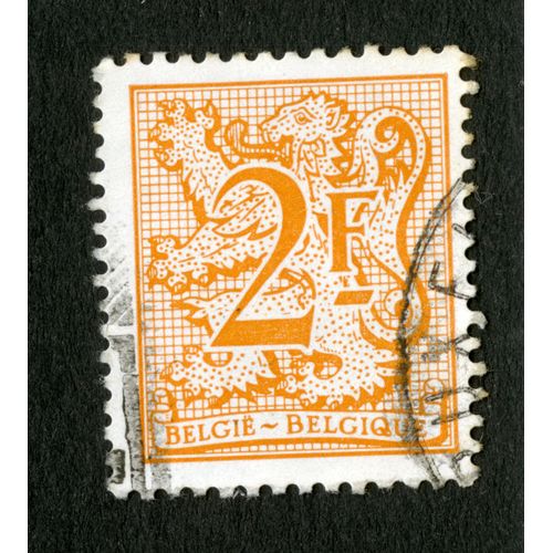 Timbre Oblitéré Belgie, Belgique, 2 F