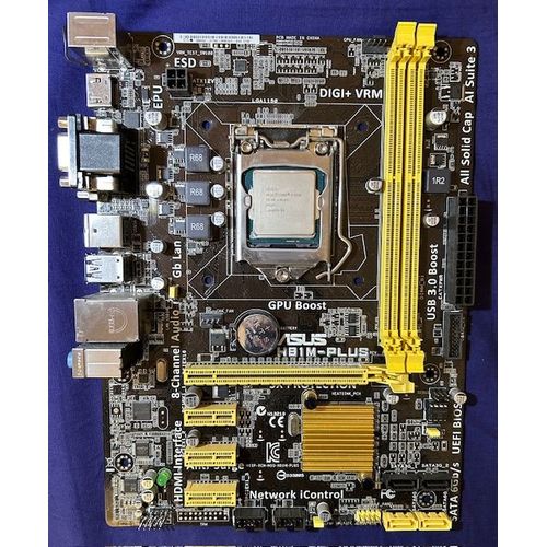 CARTE MERE ASUS H81M-PLUS + INTEL Core i3-4330
