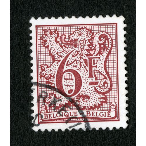 Timbre Oblitéré Belgique, Belgie, 6 F