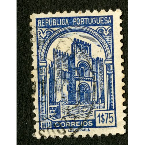 Timbre Oblitéré Republica Portuguesa, Correios, 1s75, I.Deg-Paris