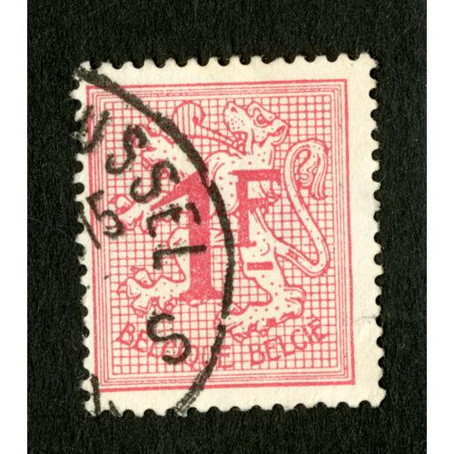 Timbre Oblitéré Belgie, Belgique, 1 F