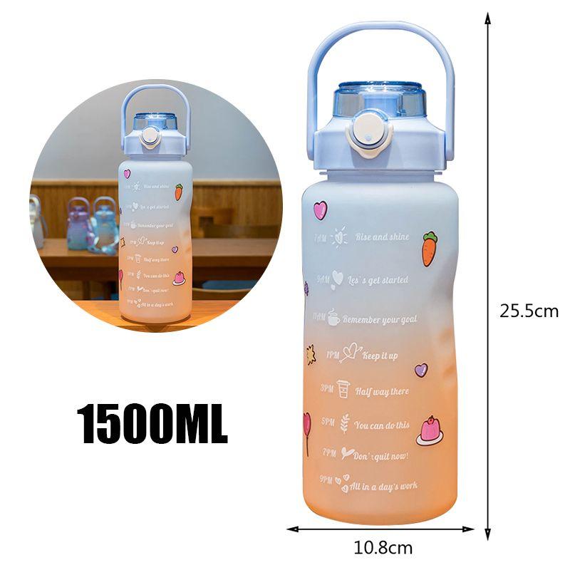 1,5L bouteille d'eau portable de tasse d'eau de sport à grande