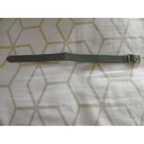Bracelet De Rechange Pour Montre 12mm Lanière Tissu Gris Boucle Chromé Comete