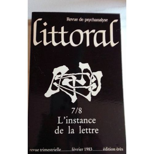 N° 7/8 L'instance De La Lettre