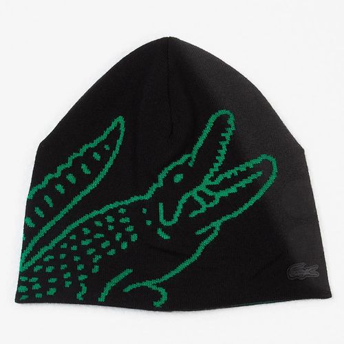 Beanie Logo Reversible Noir/Vert