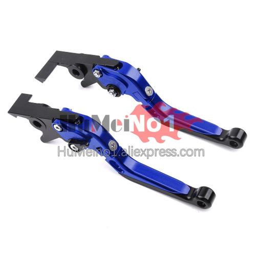 Bleu - Cnc Leviers D'embrayage De Frein Pour Ducati 848 1098 1198 848s 1098s 1198s 848r 1098r 07 08 09 10 11 12 Pliante Réglable Leviers De Frein