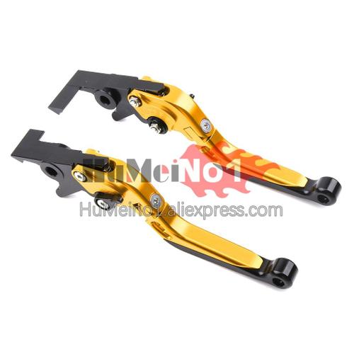 Doré - Cnc Leviers D'embrayage De Frein Pour Yamaha Yzf R1 1000 Cc Yzf R1 Yzfr1 09 10 11 12 2009 2010 2011 2012 Pliante Réglable Leviers De Frein