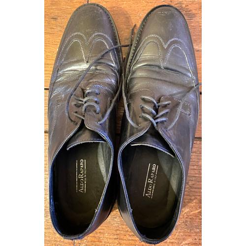 Chaussures Italiennes Noires Style "Richelieu" Aldo Raparo , Pointure 43