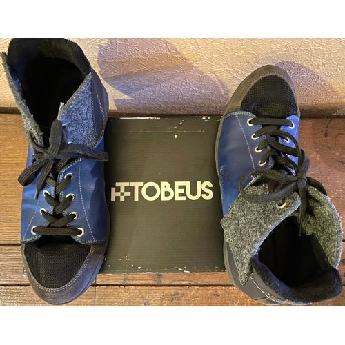 Chaussures Montantes Tobeus, Grises Noires Et Bleu, Pointure 43