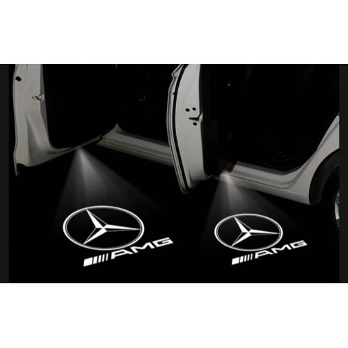 4 Éclairage De Porte Au Sol Pour Mercedes A B C M Ml Gla Gls E W205 W166 W246...