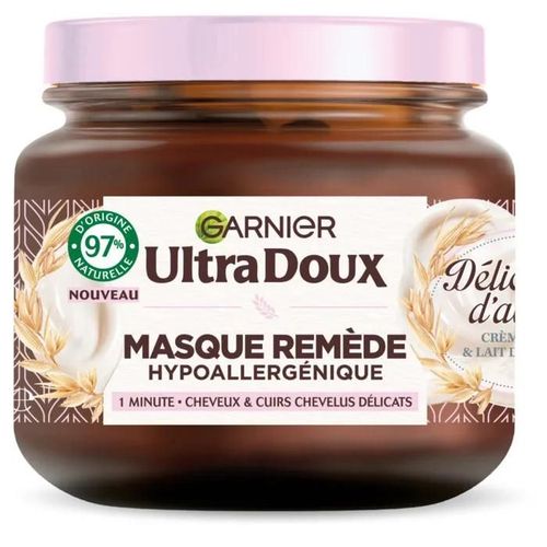 Lot De 6 - Garnier Ultra Doux Masque Remède Hydratant Délicatesse 340ml 
