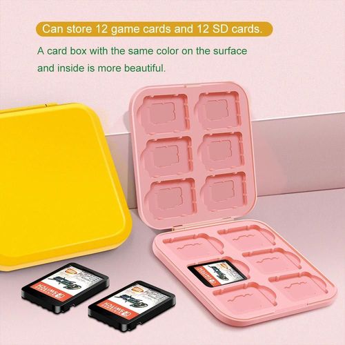 Rouge - Boîte De Rangement Pour Cartes De Jeu Nintendo Switch Lite, Étui Rigide Coloré Avec 24 Emplacements Pour Cartouches, Accessoires