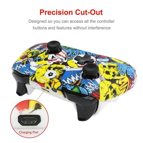 Camo-Vert - Capuchons De Poignées En Silicone Souple Pour Manette De Jeu Microsoft Xbox One Slim, Étui De Protection Pour Manette Analogique Xbox One S