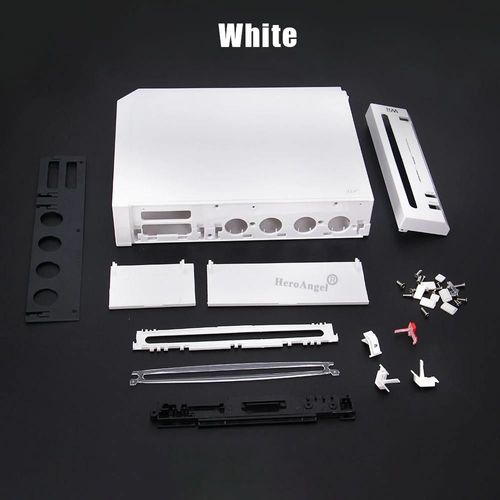 Bleu - Coque De Protection Complète Pour Console Nintendo Wii, Étui Transparent Avec Bouton, Avec Emballage De Vente Au Détail