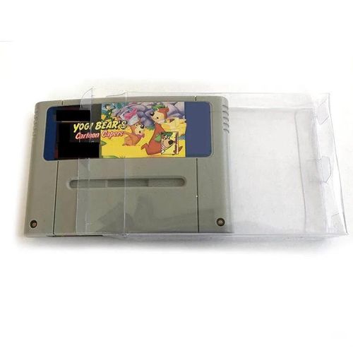 25 Pcs - Boîte De Protection Snes Pour Super Nintendo, Boîtier En Plastique Transparent Sur Mesure Pour Cartouche De Caddie, Région Pal Game