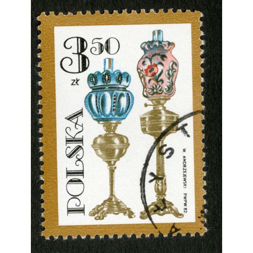 Timbre Oblitéré Polska, Andrzejewski, 1982, 3,50 Zl