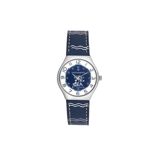 Lulu Castagnette Mini Star Escape Montre Fille Cuir Bleu 38984