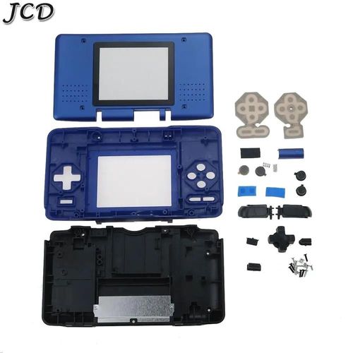 Glace Bleue - Coque De Remplacement Jcd Pour Console De Jeu Nintendo Ds, Étui Anti-Poussière Avec Boutons Pour Pièces De Réparation Nds