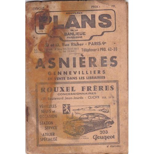 Vieux Plan D'asnieres Genevilliers