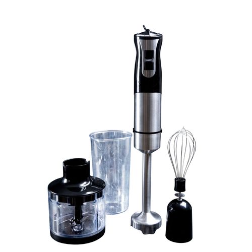 Mixeur avec hachoir/fouet/bol doseur pour un usage multiple dans votre cuisine 18210001 RVS-Noir