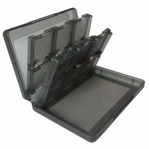 Rouge - Étui Pour Cartes De Jeu 28 En 1, Étui Pour Cartes Mémoire, Support De Cartouche, Boîte De Rangement Pour Nintendo Ds 3ds