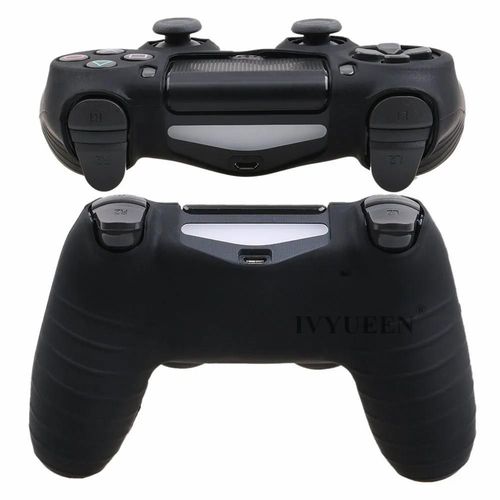 Rose - Étui Souple En Caoutchouc Et Silicone Pour Manette Sony Dualshock 4, Housse De Protection Pour Manette Ps4 Ds4 Pro Slim + 2 Poignées