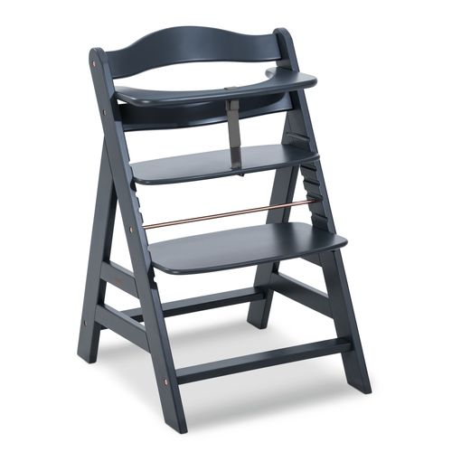 Chaise Haute Évolutive Alpha+ 2 En 1 Gris Anthracite - Hauck