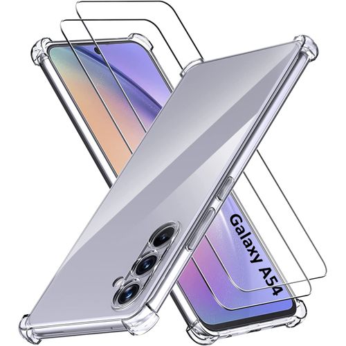 Coque Antichoc Pour Samsung Galaxy A54 5g Et 2 Verres Trempé Film Protection Ecran Phonillico©
