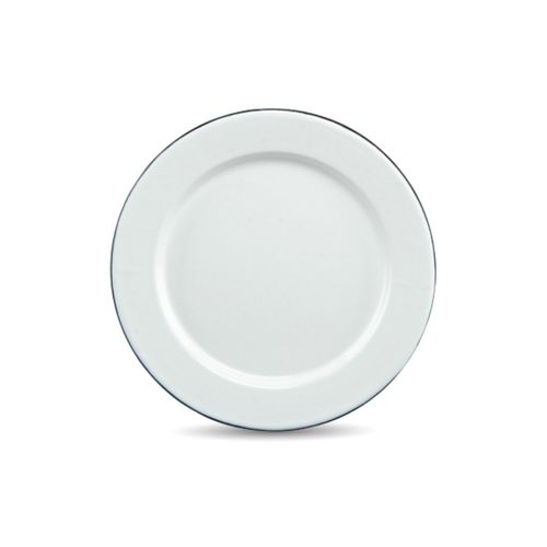 Graniteware | Assiette À27cm En Acier Émaillé | Compatible Four Et Lave-Vaisselle | Légère | Empilable | Résiste Aux Rayures | Blanche