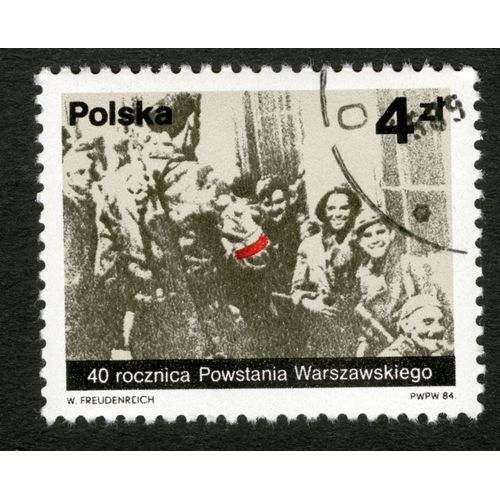 Timbre Oblitéré Polska, 40 Rocznica Powstania Warszawskiego, 1984, Freudenreich, 4 Zl