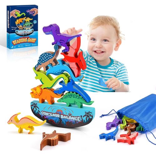 Jeu Montessori 2 3 4 5 6 Ans - Dinosaure Jouet Garçon Fille - Jouet En Bois 2-6 Ans - Cadeau Pour Enfants 2 3 4 5 6 Ans