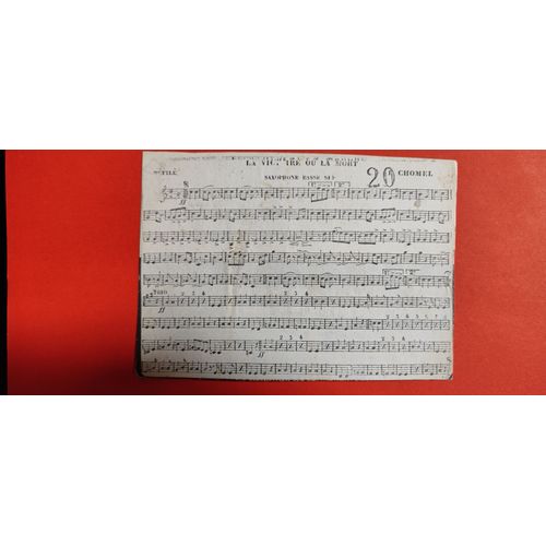 Vielle Partition La Victoire Ou La Mort Défilé Saxophone Basse L Chomel