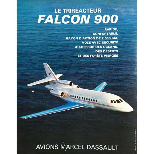 Publicité Papier - Dassault Aviation, Le Falcon 900 De 1985