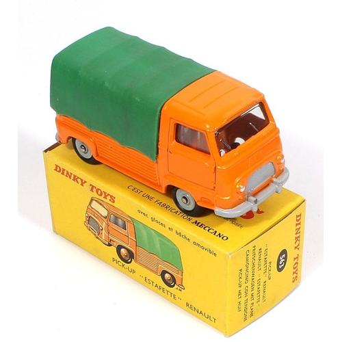 Dinky Toys 563 - Renault Estafette Pick-Up Orange Bache Verte 1:43 - Atlas 2083434-Dinky Toys