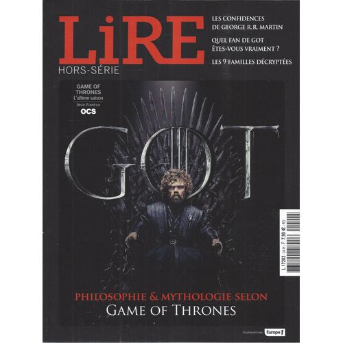 Lire Hors-Série - Philosophie Et Mythologie Selon Game Of Thrones - Avril-Mai 2019