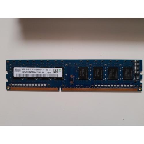 Barrette mémoire RAM DDR3 Hynix 4Go - PC3L - 12800U