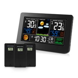 Horloge numérique thermomètre hygromètre mètre LED intérieur électronique  moniteur d'humidité horloge bureau horloges de table pour la maison