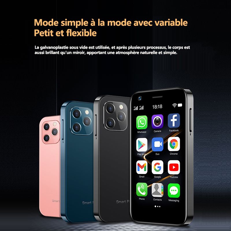 SOYES XS12 Petit Smartphone 3,0 Pouces Android 10.0 Face ID ... - 7