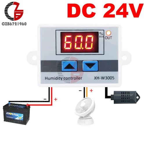 Contrôleur d'humidité Hygromètre numérique Xh-w3005 Régulateur
