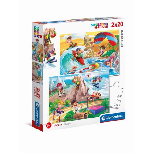 Puzzle Enfant 2x20 Pièces - Let's Sport !