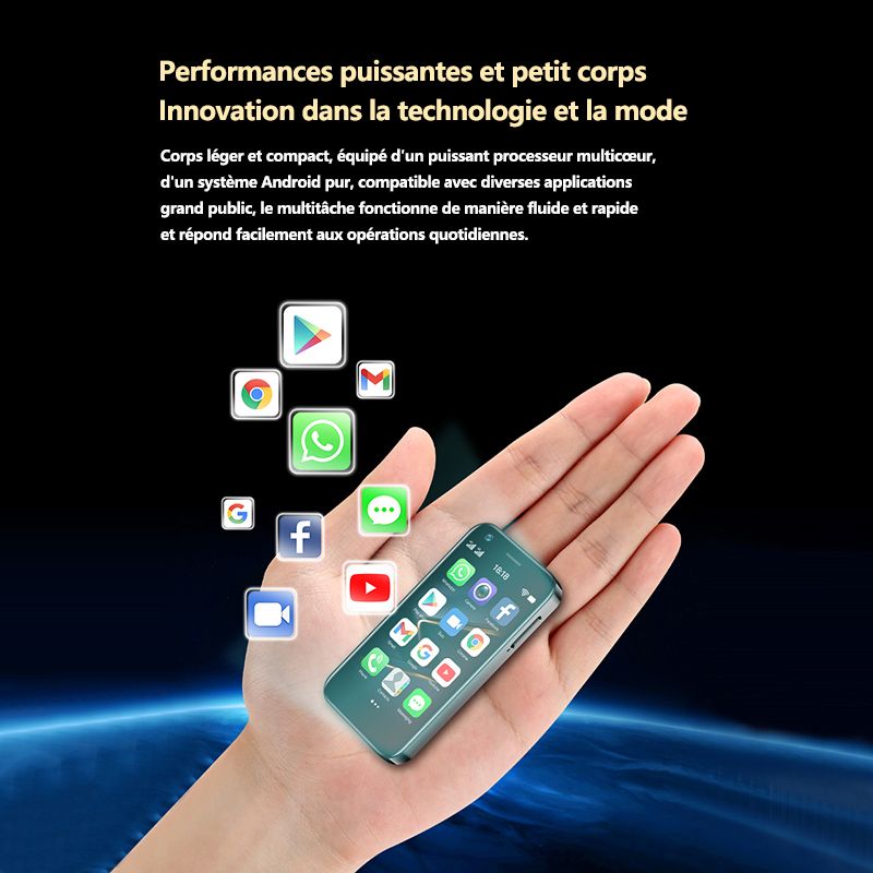 SOYES XS12 Petit Smartphone 3,0 Pouces Android 10.0 Face ID ... - 4