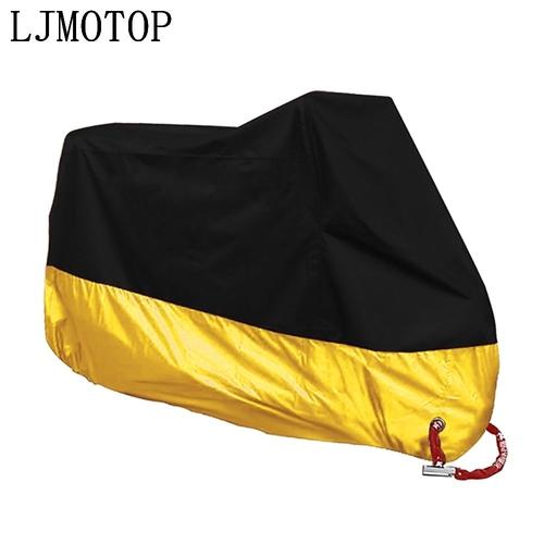 L-1801-2000mm - Jaune - Housse De Protection Pour Moto, Imperméable, Protection Uv'extérieur, Pour Ducati Ss 1000 750 800 900 M1000s S4/S4r Honda Kawasaki