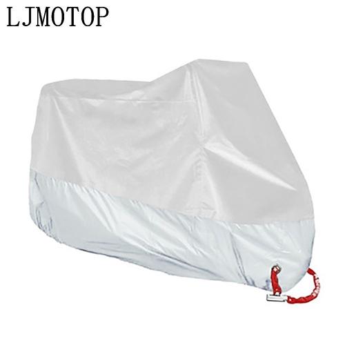 L-1801-2000mm - Blanc - Housse De Protection Pour Moto, Imperméable, Protection Uv'extérieur, Pour Ducati Ss 1000 750 800 900 M1000s S4/S4r Honda Kawasaki